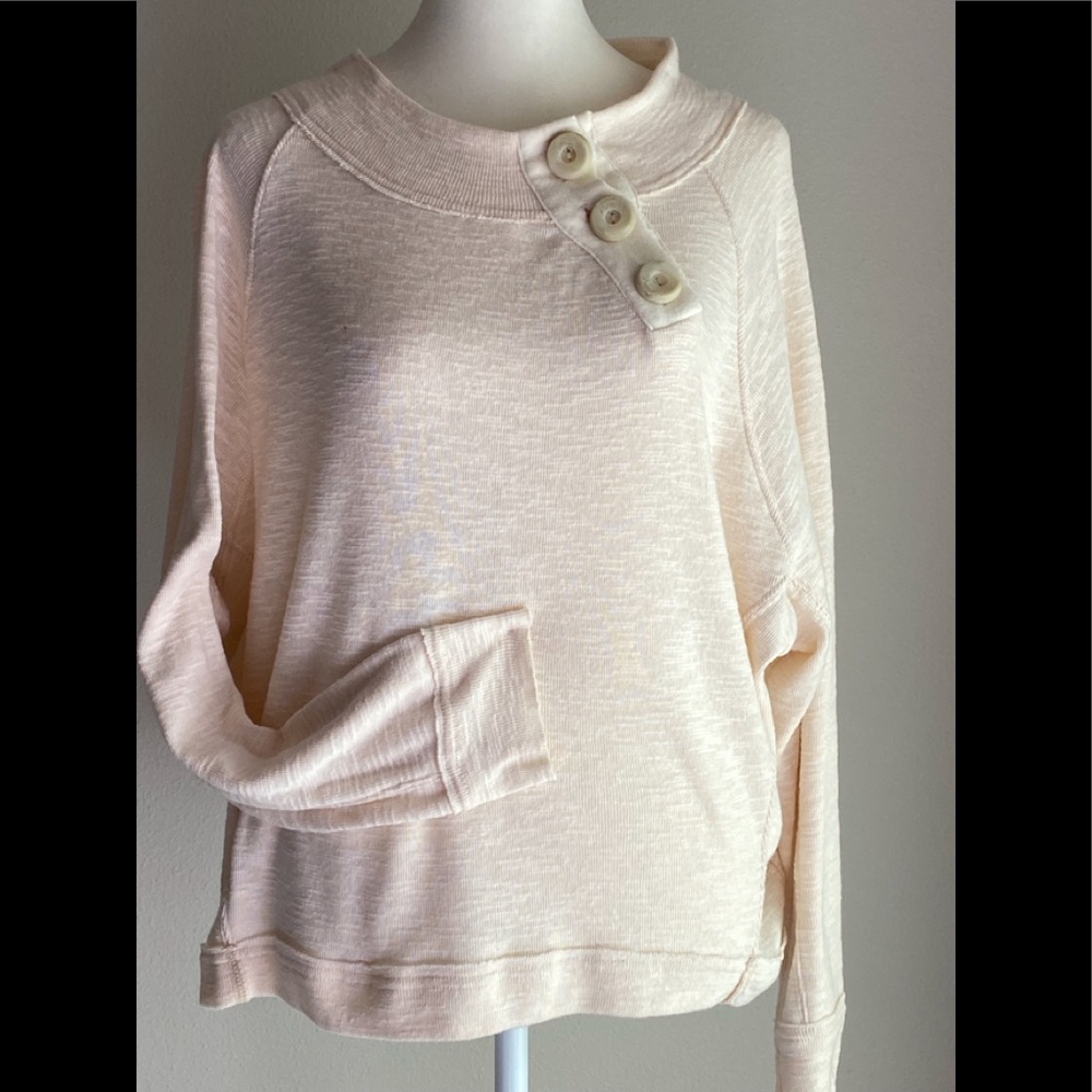 We The Free Cream Slouchy Top Medium
